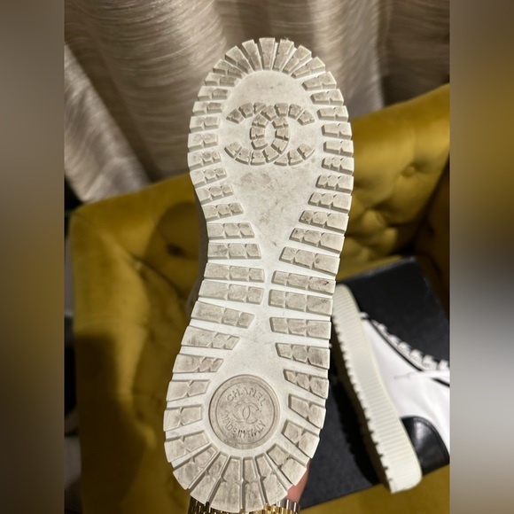 Authentic Chanel High Top Sneaker - Picture 4 of 5